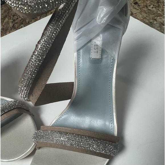 Nine west Lavern women's Strappy Heeled stiletto Sandals Ivory 9m - Picture 11 of 13